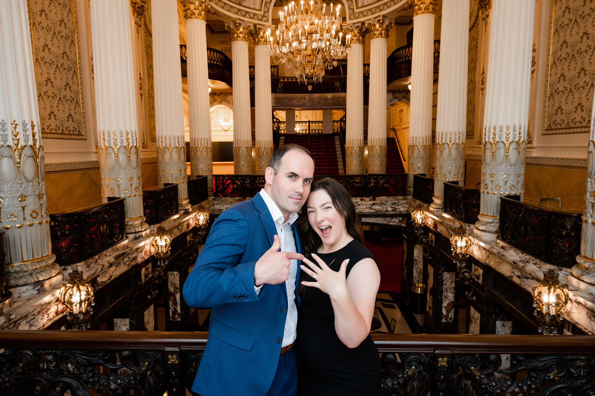 heinz hall engagement proposal • Pittsburgh Surprise Proposal Photography | Engagement