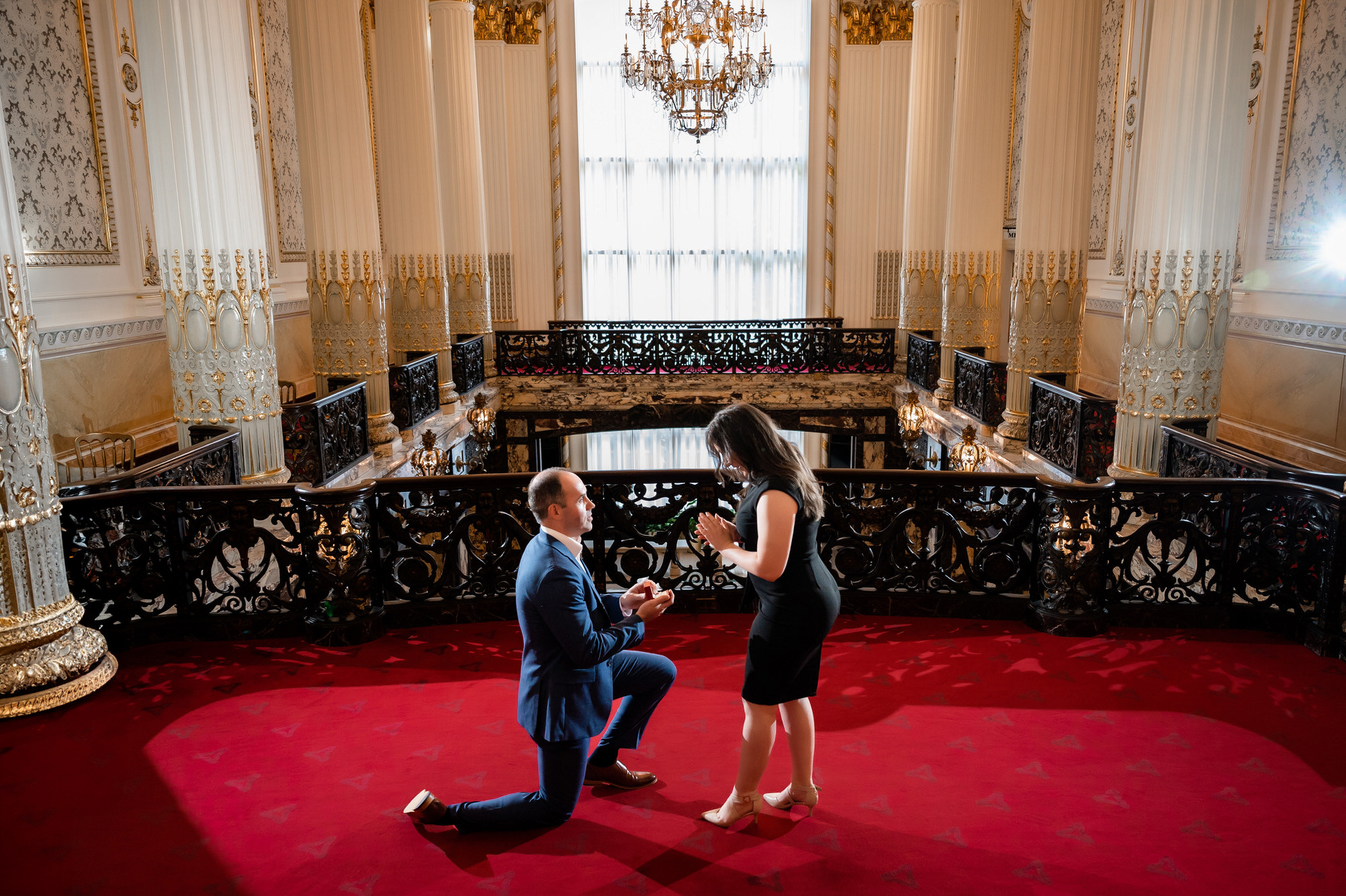 heinz hall proposal photo • Pittsburgh Surprise Proposal Photography | Engagement