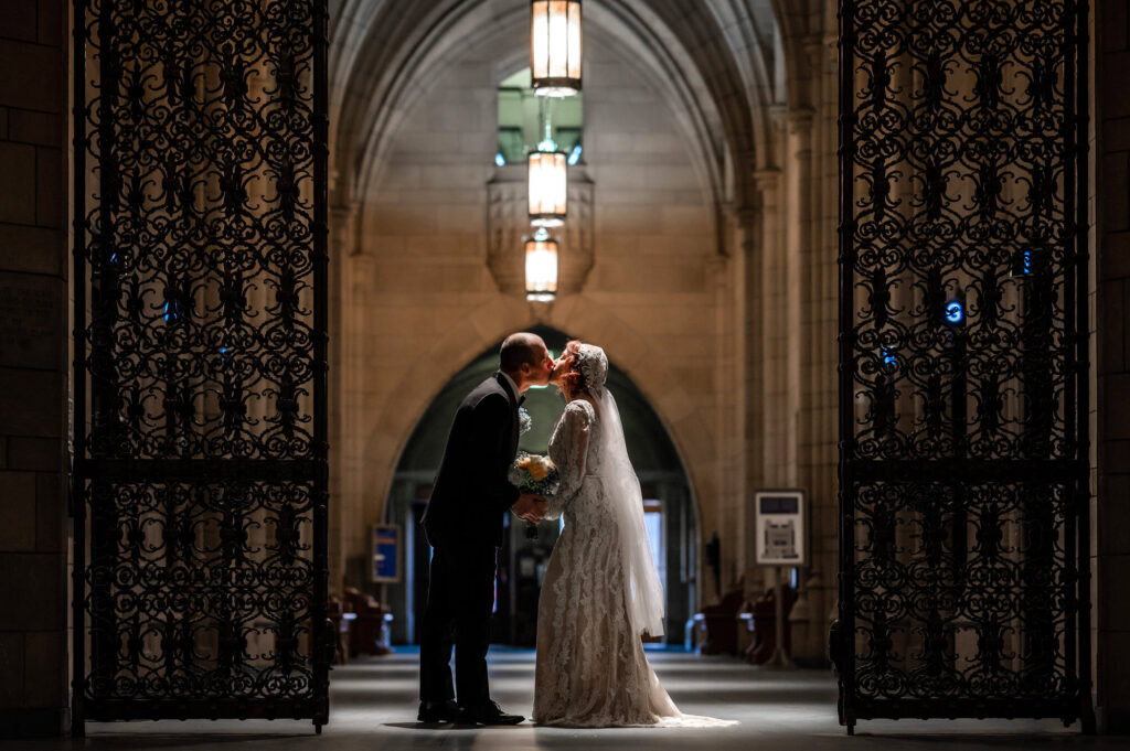 wedding photo inside cathedral of learning university of pittsburgh • University of PIttsburgh Wedding + Engagement Photo Locations