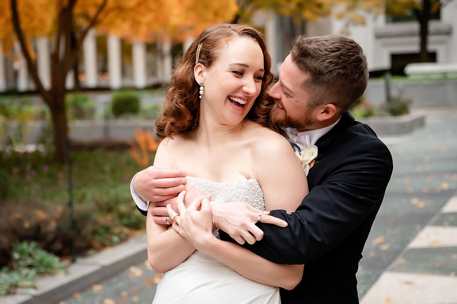 wedding pictures on mellon green pittsburgh • Love at First Sight: Wedding at the Omni William Penn and St Rosalia Church
