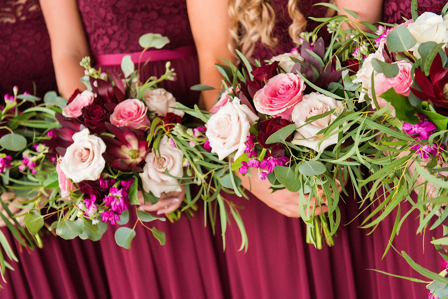 pink and red wedding flowers • Recommended Vendors